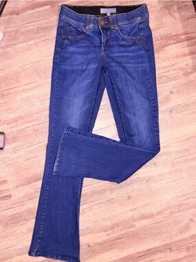 Wit & Wisdom Blue Boot Cut Stretch Jeans